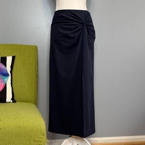 Boden Blue Twist Front Midi Skirt 6